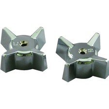 Danco 88090 Faucet Handle, Cross, Specifications: 2.7 in OD, 1-1/2 in Dia Base,