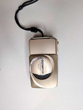 Olympus Stylus Zoom 140 35mm Point  Shoot Film Camera Gold - Powers On Untested