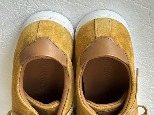 Allen Edmonds 10 1/2 med mens suede Courtside yellow sneakers - Picture 5 of 6