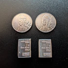 Lot of Four (4) .999 Silver Grams - Valcambi Suisse & OZ Mint Indian Chief