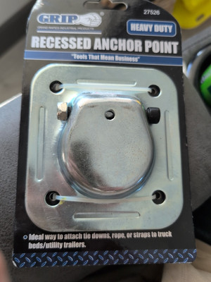 GRIP Recessed Floor Tie Down HD Rings Cargo Trailer Anchor Point