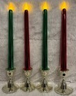 Mr Light Flickering Candles Battery Operated With Stands Set Of 4 — photo 2