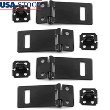 Iron Lock Hasps Heavy Duty Doors Cabinets Toolboxes Security Installation New