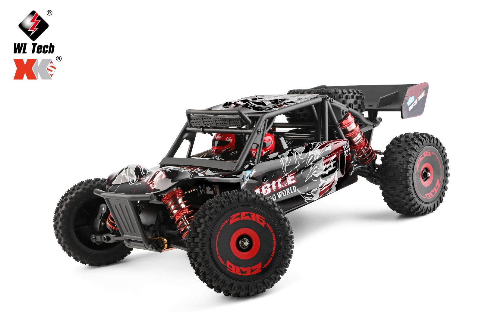 WLtoys 124016V2 1:12 Brushless RC Car,Max75KM/H High-Speed Off-Road RC Buggy Car