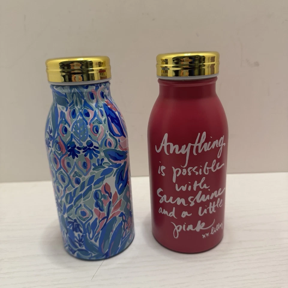 Lilly Pulitzer Stainless Steel Water Bottle Set New In Package - Image 3 of 4