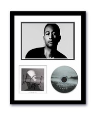 John Legend Autographed Signed 11x14 Framed CD Photo Darkness And Light ACOA