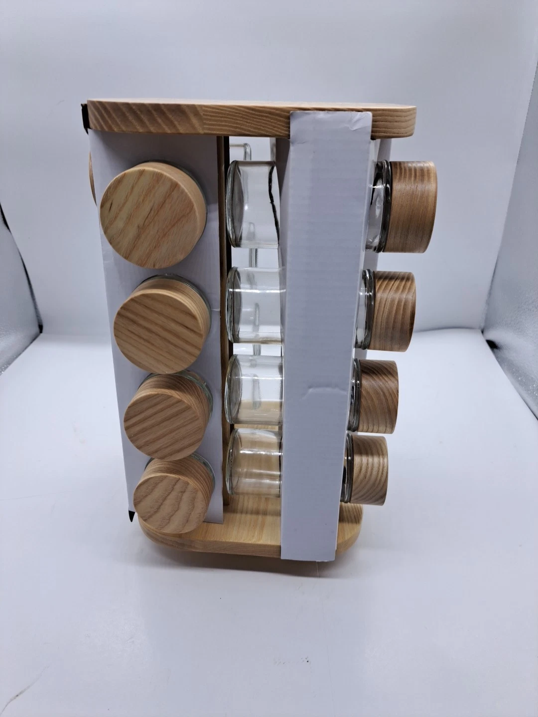 Revolving Countertop Wooden Spice Rack Herbs Holds 16 12"X7"X7"
Opens in a new window or tab