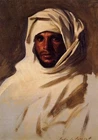 Oil painting A-Bedouin-Arab-1891-John-Singer-Sargent-Oil-Painting-man portrait !