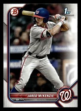 Jared McKenzie 2022 1st Bowman Draft #BD-5 Washington Nationals ROOKIE RC
