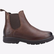 Image of Cotswold Farmington Mens Casual Formal Leather Chelsea Boots Brown