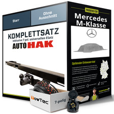 Für MERCEDES M-Klasse Typ W163 Anhängerkupplung starr +eSatz 7pol uni. 98-05 NEU Für MERCEDES M-Klasse Typ W163 Anhängerkupplung starr +eSatz 7pol uni. 98-05 NEU