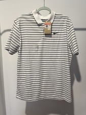 Nike Golf Polo L Dri-FIT ADV Striped Performance Shirt NWT 60 Retail