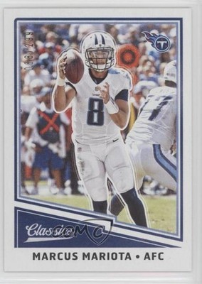 2017 Panini Classics Red Back 68/299 Marcus Mariota #12 1v3