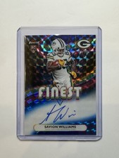2025 Topps Finest Savion Williams /99 Rookie Geometric On Card Auto KH2. rookie card picture
