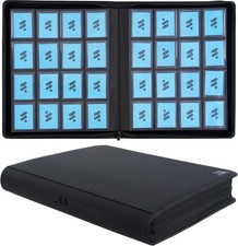 Toploader Binder, Holds 640 Top Loaders,16 Pocket Top Loader Binders for 3" x 4"