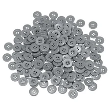  200pcs 24L Sewing Buttons 5/8"(15mm) Resin Round Flat 4-Hole Craft 