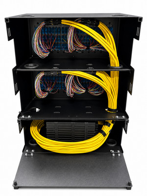 12RU Fiber Patch Panel Enclosure 288 Port SC/UPC Fully Loaded Rack Mount