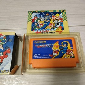 Mega Man Rockman 4 New Ambition Famicom Software CAPCOM Rare Japan