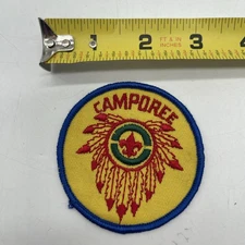 Vintage 1960s-70s Boy Scout Camporee Patch 3” Round BSA Generic Issued