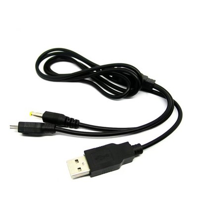 2-In-1 USB Data Charger Cable Charging Cord for Sony PSP 1000 2000 3000Slim Lite