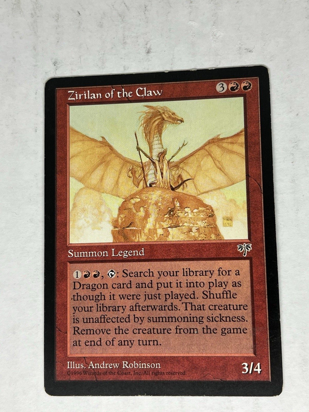 Zirilan of the Claw Mirage LP - MTG Magic the Gathering