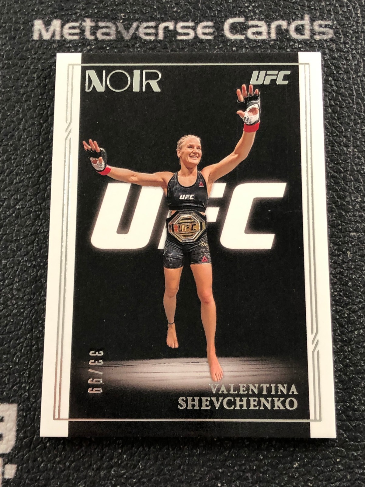2021 Panini Chronicles Noir UFC Valentina Shevchenko 33/99 #332