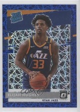 2020-21 Panini Donruss Optic Rated Rookie Blue Velocity Prizm Elijah Hughes 0in6