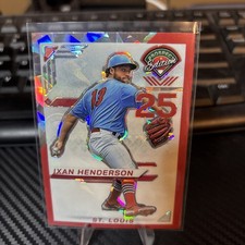 2025 Panini Prospect Edition-#86 Ixan Anderson Red Cracked Ice Refractor 