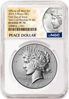 2025 Peace Reverse Proof Silver Dollar NGC RP70 First Day of Issue Peace