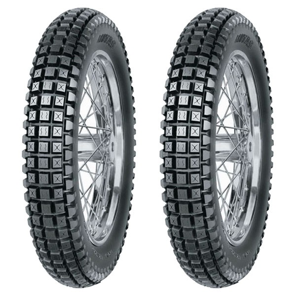 COPPIA GOMME MITAS 2.75-21 45S + 3.50-16 58S E-05 M+S - Immagine 9