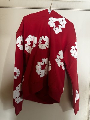Denim Tears Red Hoodie Size M