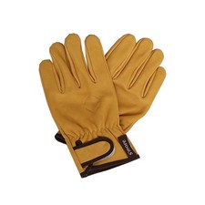 S'more Leather Work Gloves for Men  Women,Cowhide Working Gloves with Wrist ...