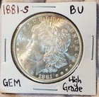 * 1881 S * BU MS++ SUPERB GEM!! STUNNING MINT LUSTER PQ MORGAN SILVER DOLLAR A42