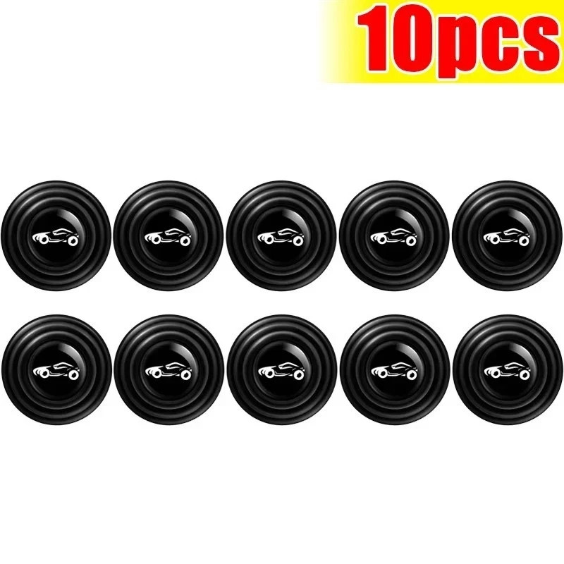 10X Car Door Anti-Shock Silicone Pad Shock-Absorbing Gasket Thicken Accessories