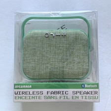 Sylvania Bluetooth Portable Wireless Fabric Speaker SP434 Mint Green