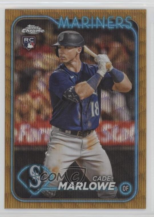 2024 Topps Chrome Gold Wave Refractor /50 Cade Marlowe #266 1j0t