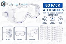 50 x Safety Goggles Anti Fog Splash Resistant Safety Goggles, Eye Protection