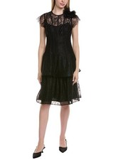Teri Jon By Rickie Freeman Cap Sleeve Mini Dress Women's