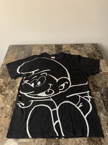 Tee shirt noir Supreme Schtroumpfs FW20 Medium