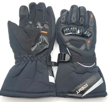 Suomy Tech Motorcycle Gloves Size XXL Breathable Black Hardshell Knuckles Black