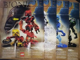 LEGO Bionicle McDonald's Matoran Tohunga All 6 Complete Set Mctoran With Disks