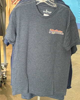 Six Flags Magic Mountain The Great American Revolution T-Shirt Size S-3XL New