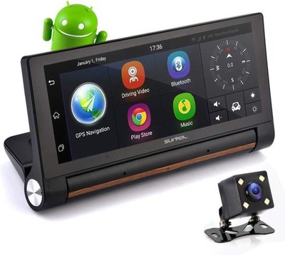 Pyle PLDVRCAMAND75 7-inch Wireless Android GPS DVR Dash Cam and Backup Camera