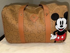 Bolsa de viaje Rolling Duffle Weekender Bioworld Disney Mickey Mouse marrón