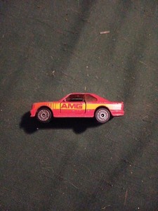 Matchbox Superfast Mercedes SEC AMG Red Yellow Vintage 1984 Metal Open Doors