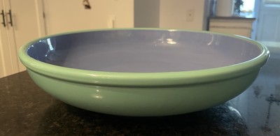Lindt Stymeist Pasta Salad Large Serving Bowl~Pasta/Salad~ Green~Blue ~14  ~EUC