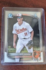 2025 Bowman Chrome - Prospects Nate George, Nate George #BCP-184 (RC)