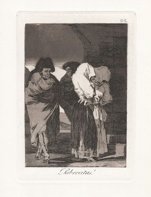 Francisco de Goya plate 22 from Los Caprichos Radierung grabado etching