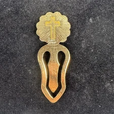 Vintage Goldtone Cross Bookmark Clip – Christian Page Marker Pre-Owned