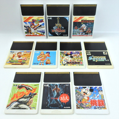 Lot of 10 PC Engine Hu Card Only - Tested - Ref 6003 Grafx
